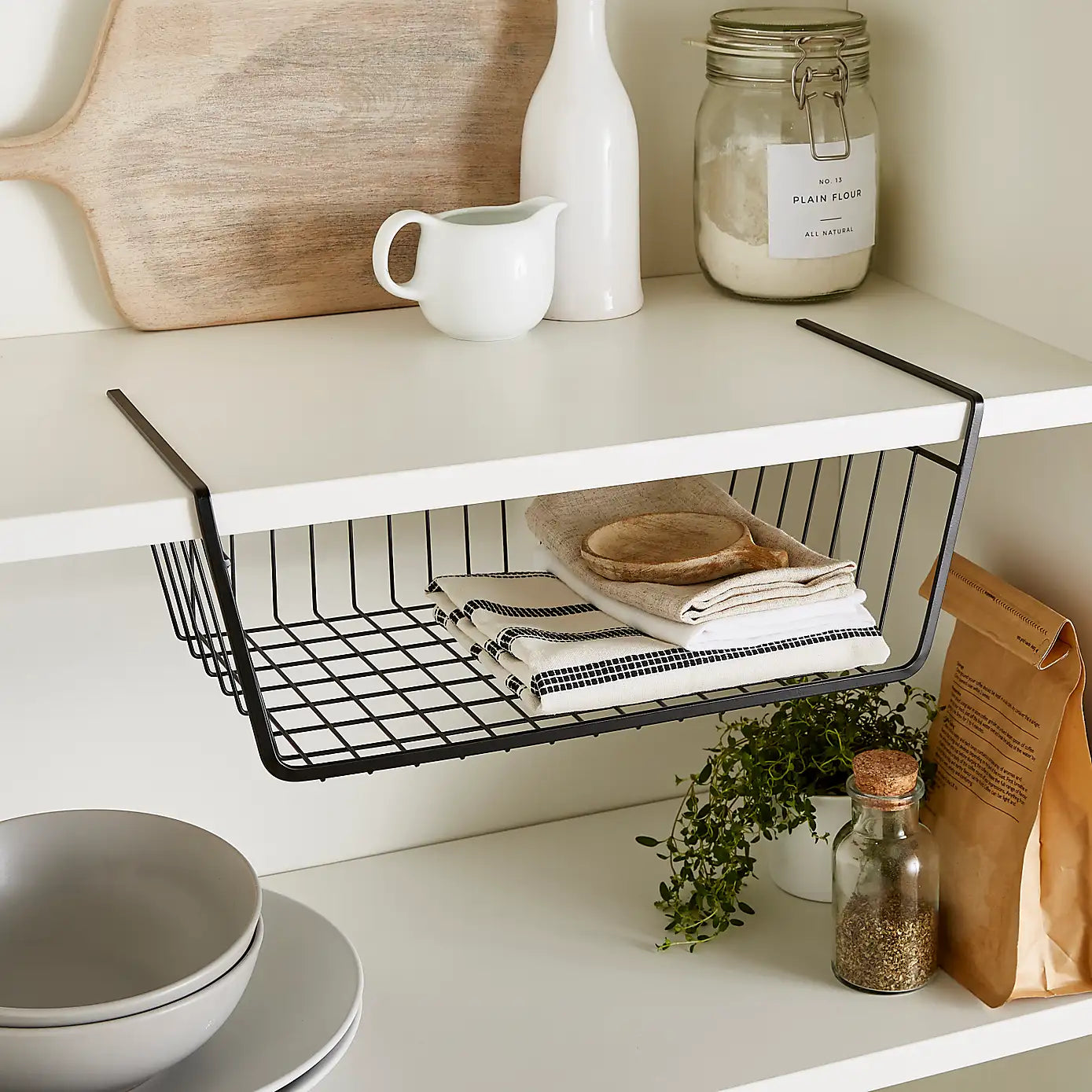 Wire Under-Shelf Storage Basket
