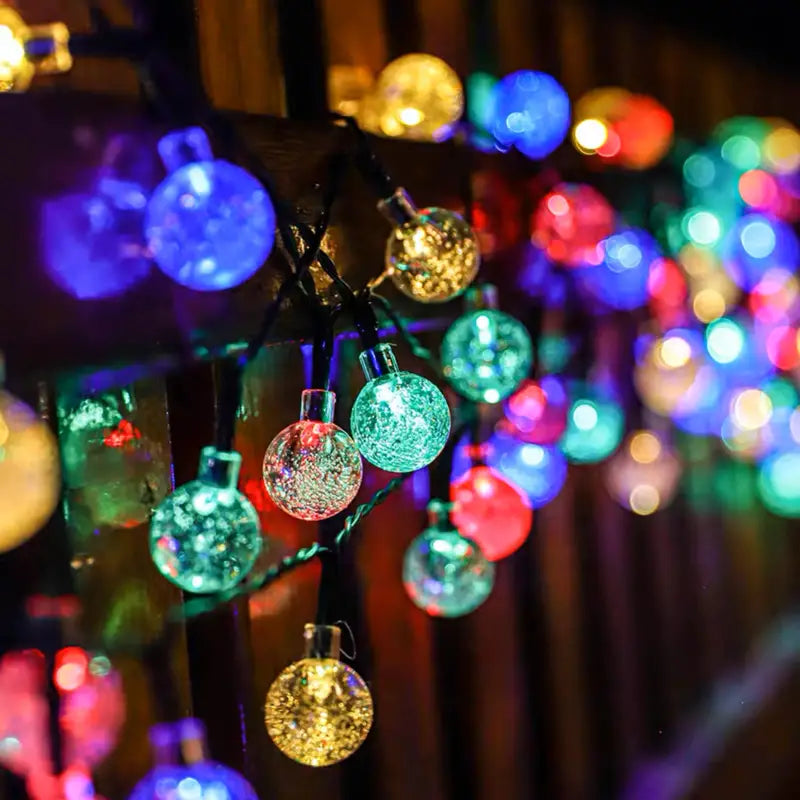 Crystal Globe Solar Powered Garden Lights LED