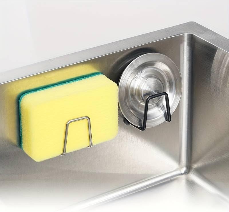 Set of Three Adhesive Sponge Holder Wall Hooks