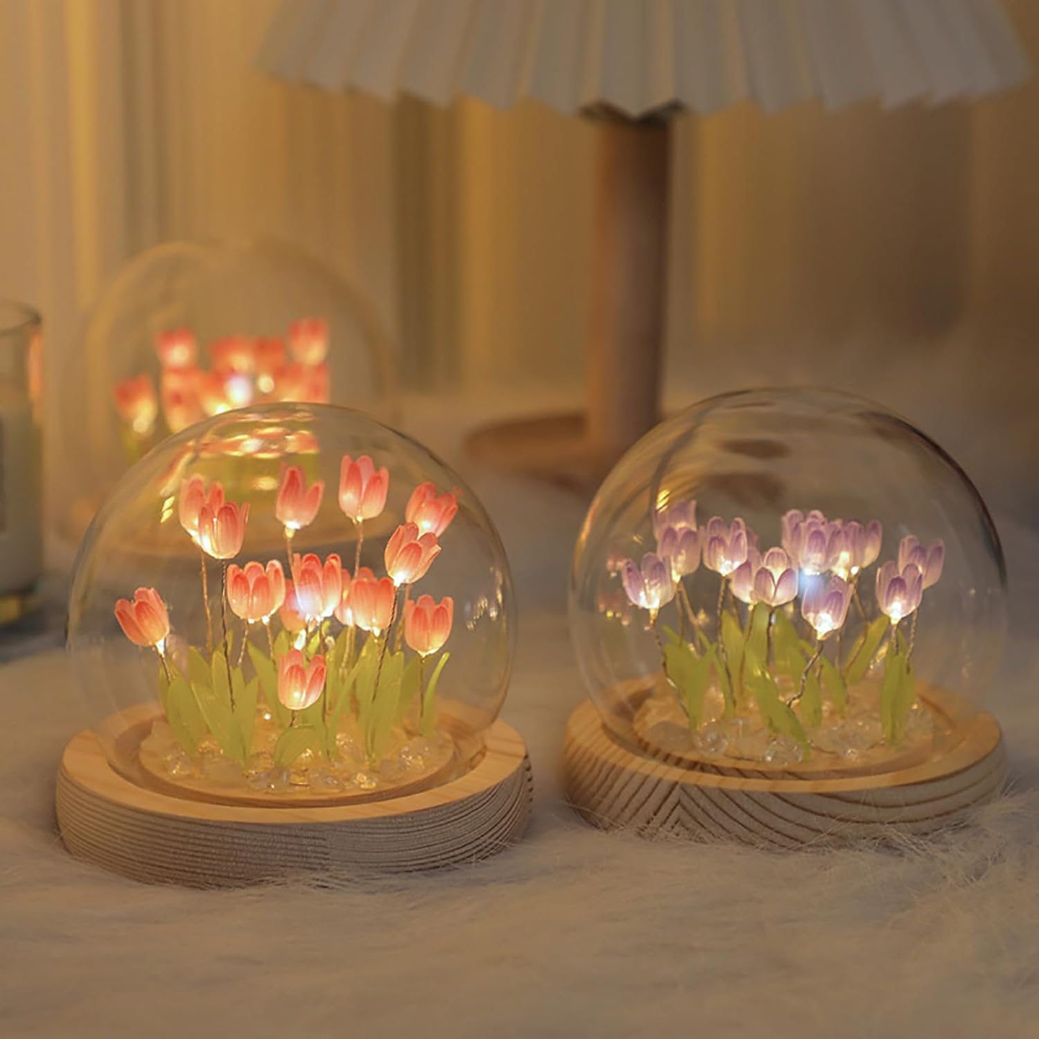 Eternal Tulips in Dome Light Ornament
