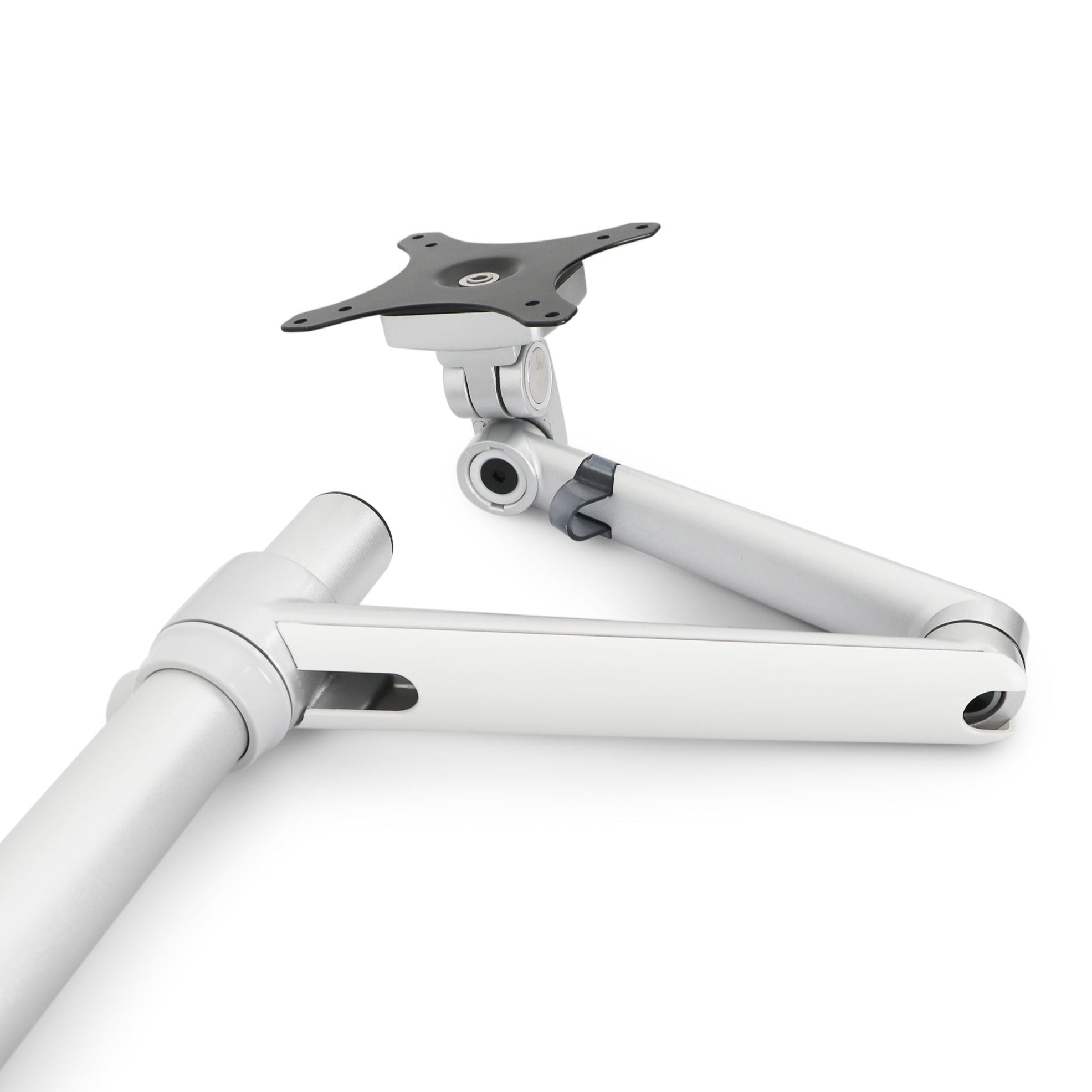 Monitor Arm Desk Mount Single Arm Tilt & Swivel Bracket Silver