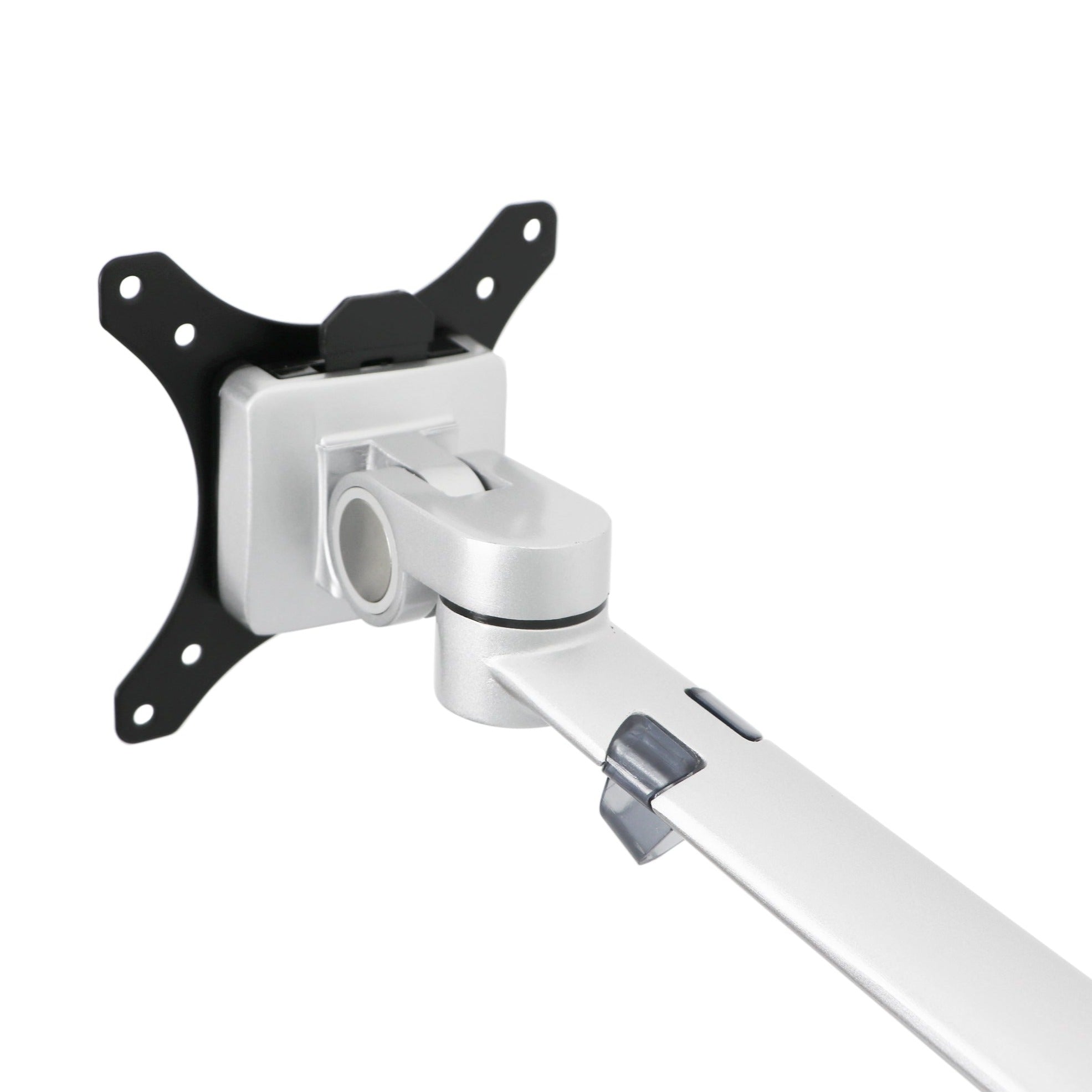 Monitor Arm Desk Mount Single Arm Tilt & Swivel Bracket Silver