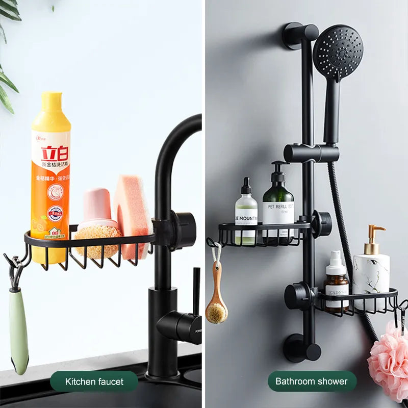 Shower Caddy No Drill Bathroom Rail