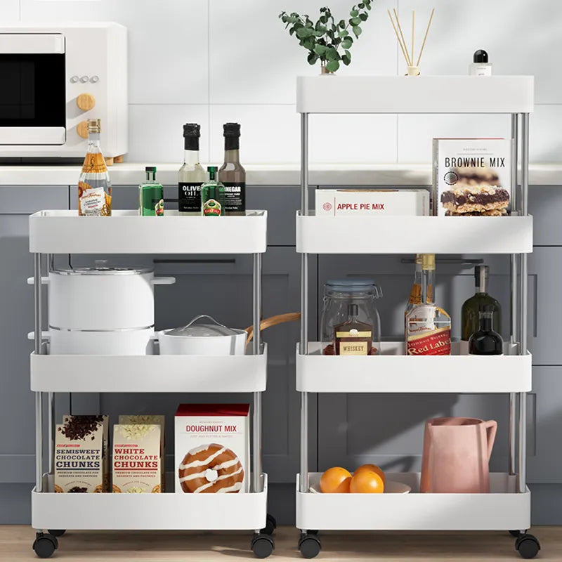 Narrow Storage Trolley Rolling Cart