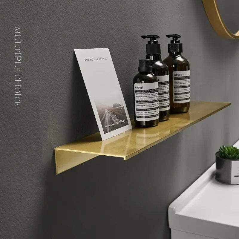 Brushed Aluminium Storage Shelf