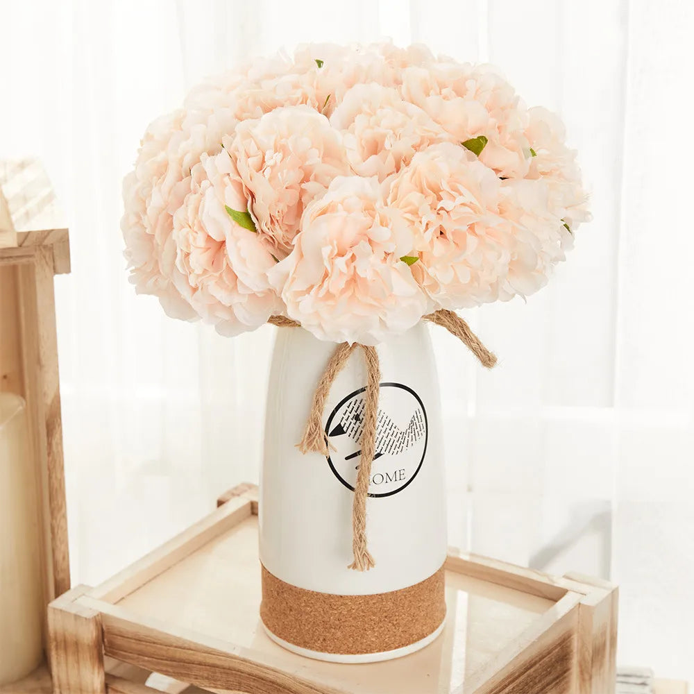 Artificial Peony 5 Heads Bouquet
