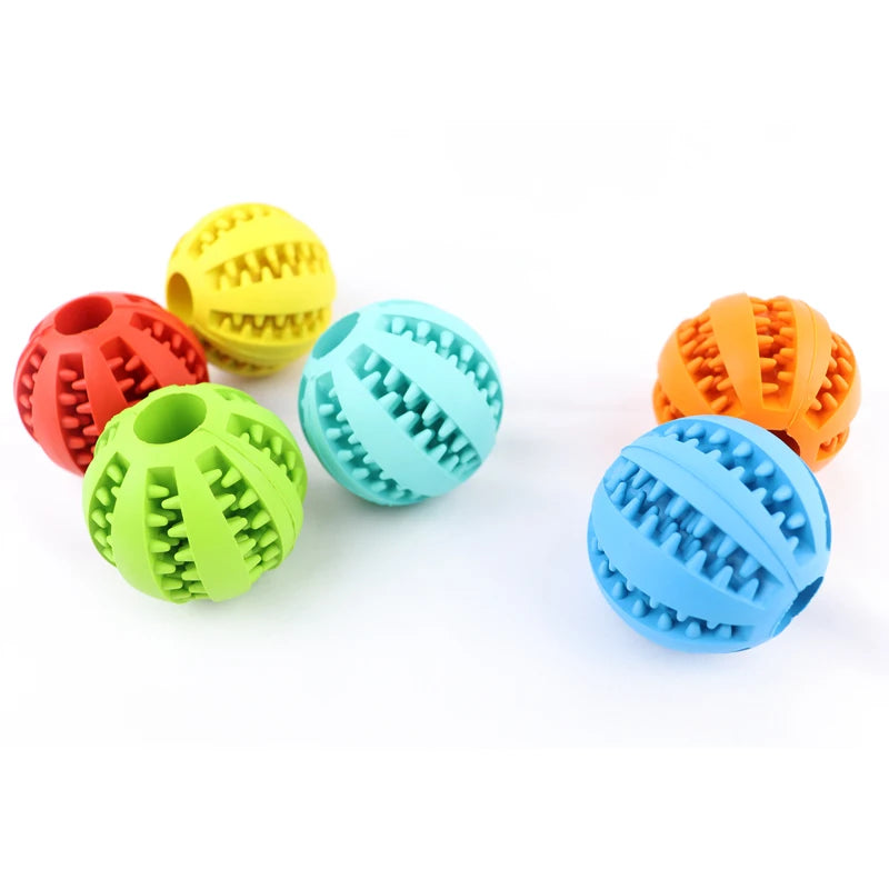 Extra-tough Tooth Cleaning Treat Ball Chew Toy for Dogs