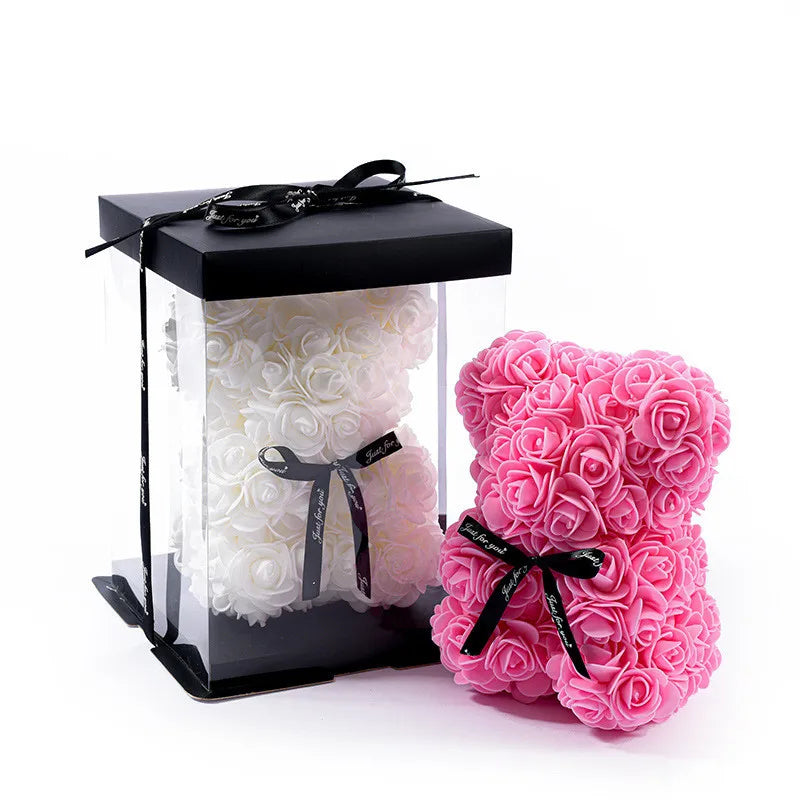 Rose Petal Bear in Gift Box