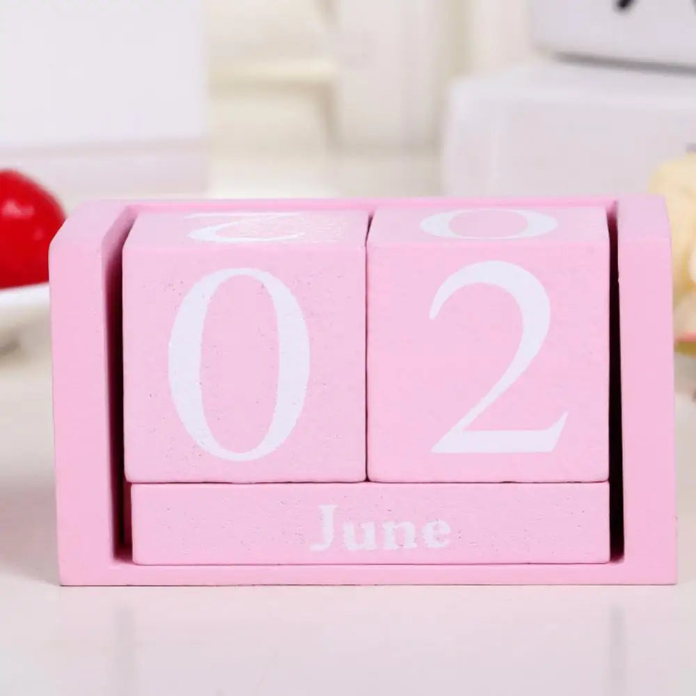 Wooden Block Perpetual Calendar