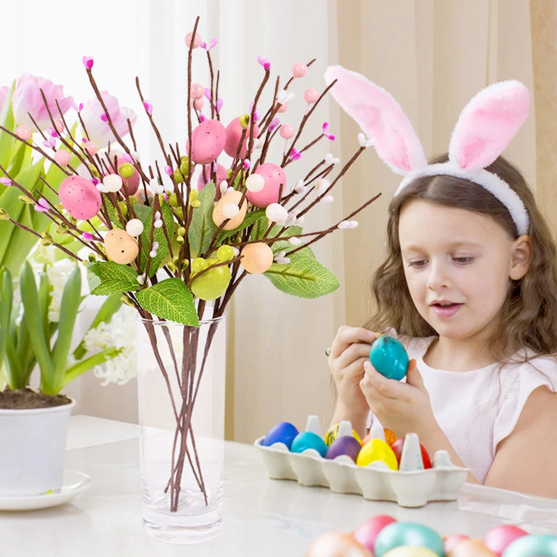 Easter Egg Branch Artificial Flower Stems