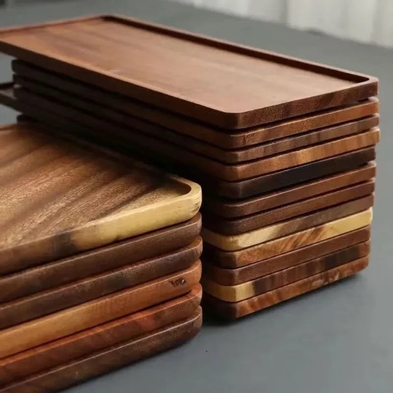 Wooden Serving Tray Rectangular