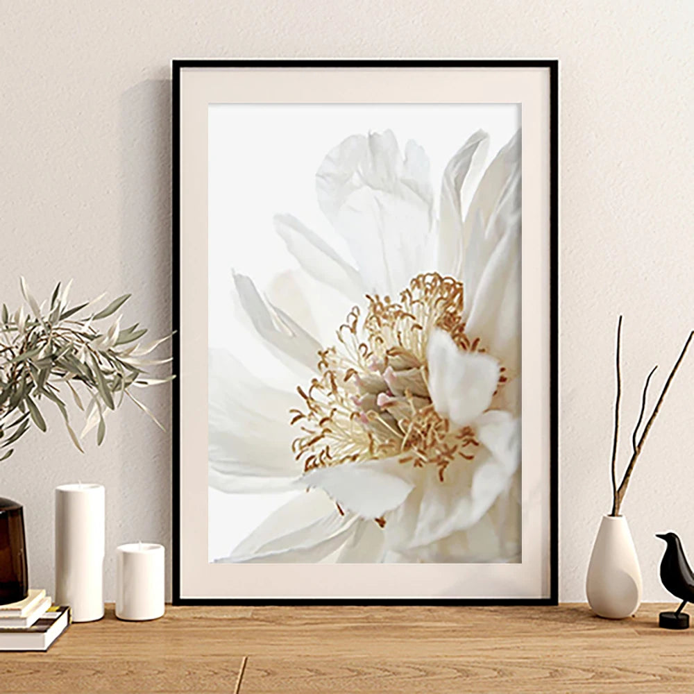 Frameless Golden Triptych Posters