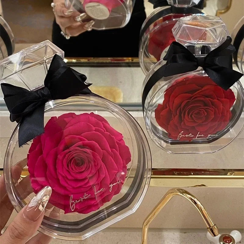 Eternity Rose in Ring Bottle