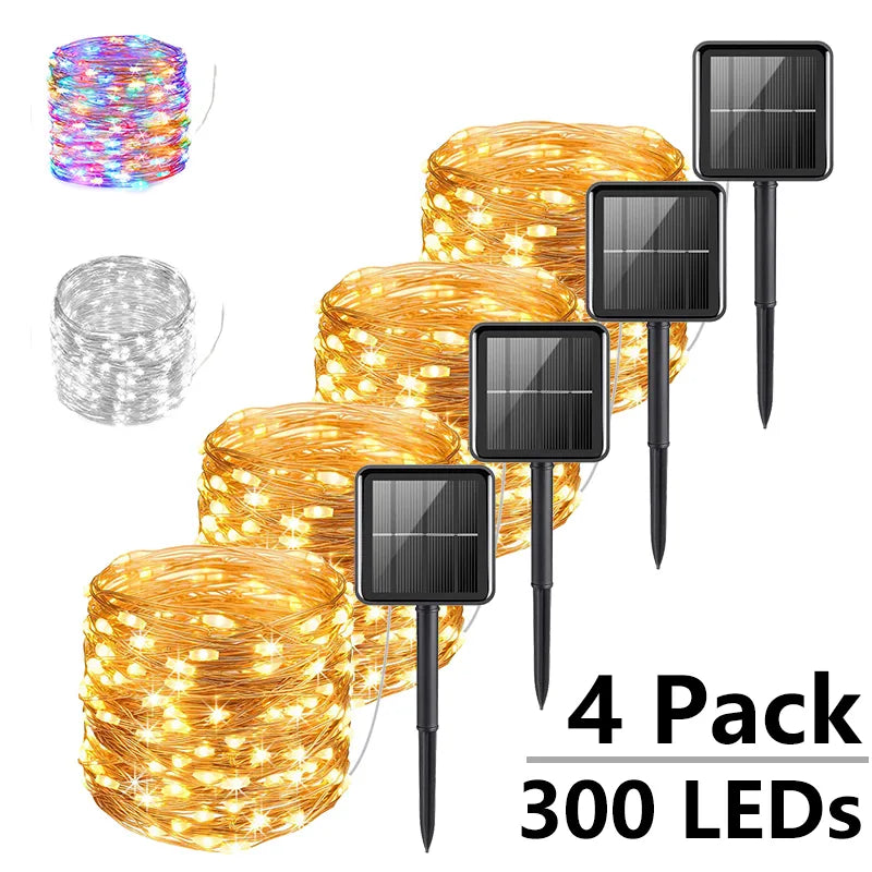 Firefly Fairy Light Solar Powered Garden Lights LED