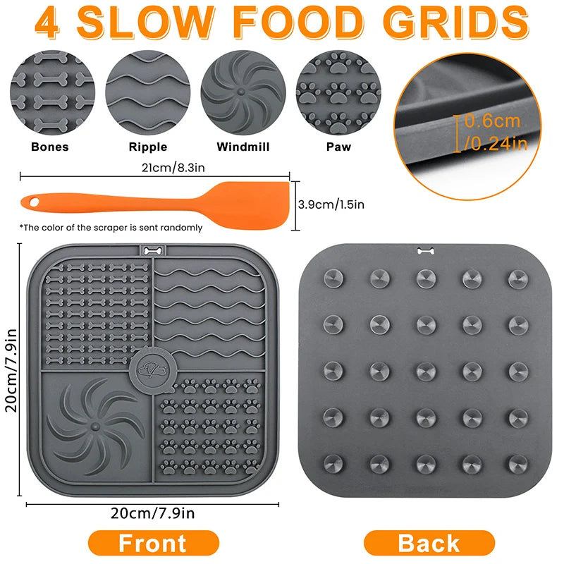 Suction Lick Mat Slow Greedy Feeder for Dogs and Cats