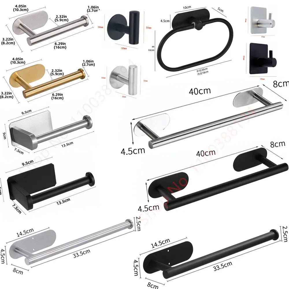 Hanging Hardware Kitchen Bathroom Accessories