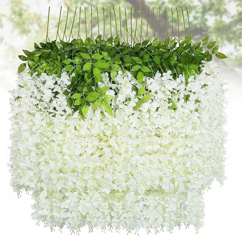 Artificial Hanging Wisteria 12 Pack