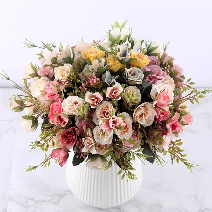 Artificial Rose Bouquet Stem