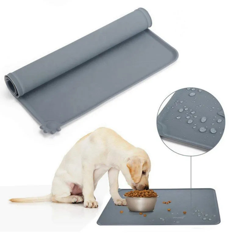 Silicone Pet Food Mat Non-slip Waterproof for Cats Dogs