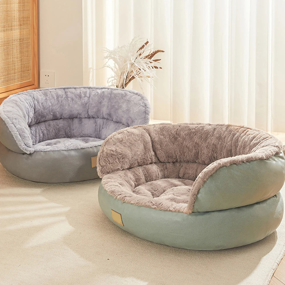Round Dog Bed Pet Sofa