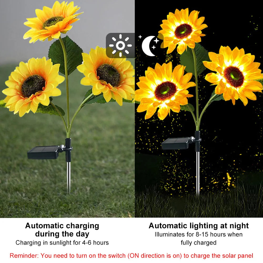 Sunflower Solar Garden Light LED