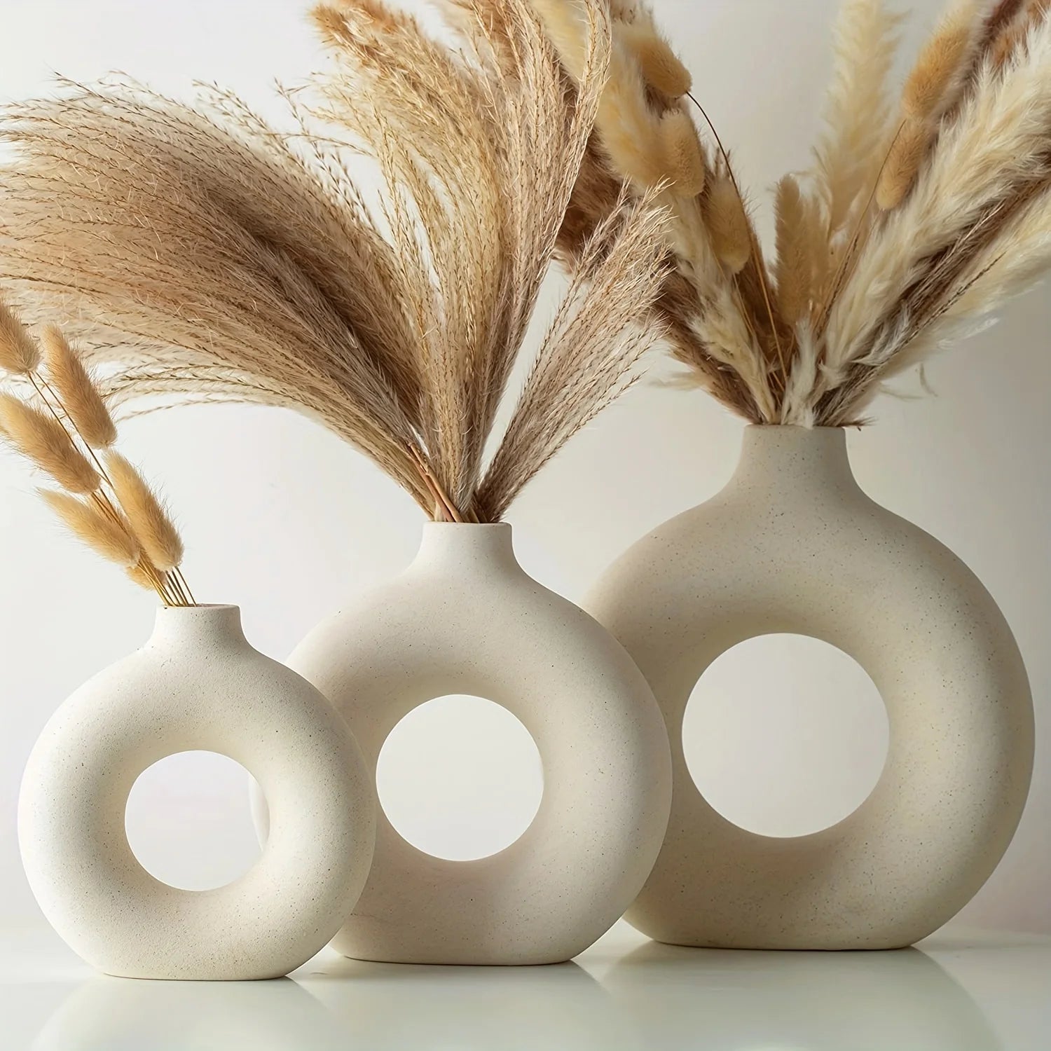 Nordic Doughnut Ceramic Vase