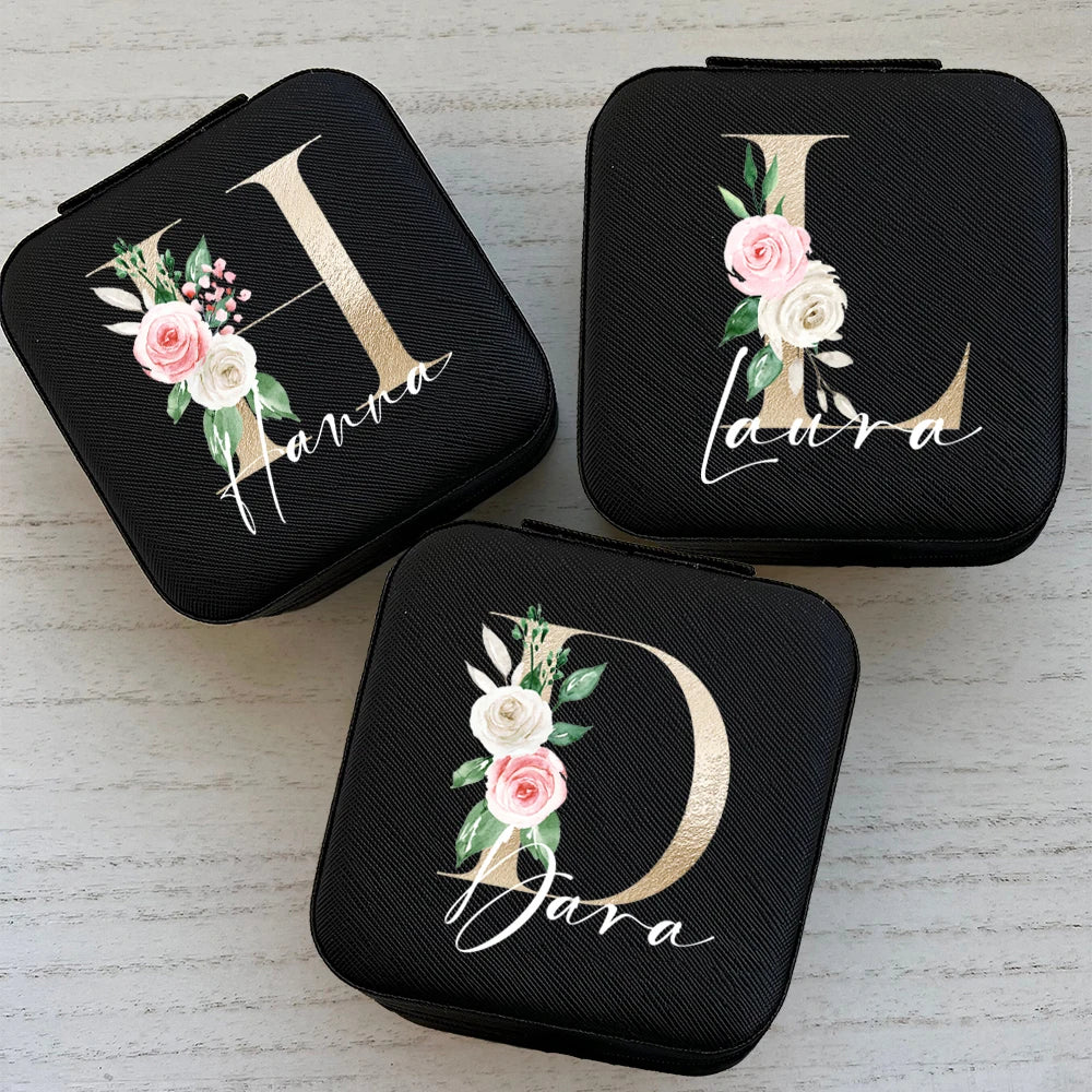 Personalised Travel Jewellery Box Organiser