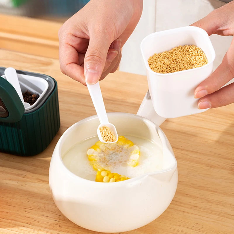 4 Piece Spice Condiment Storage Container
