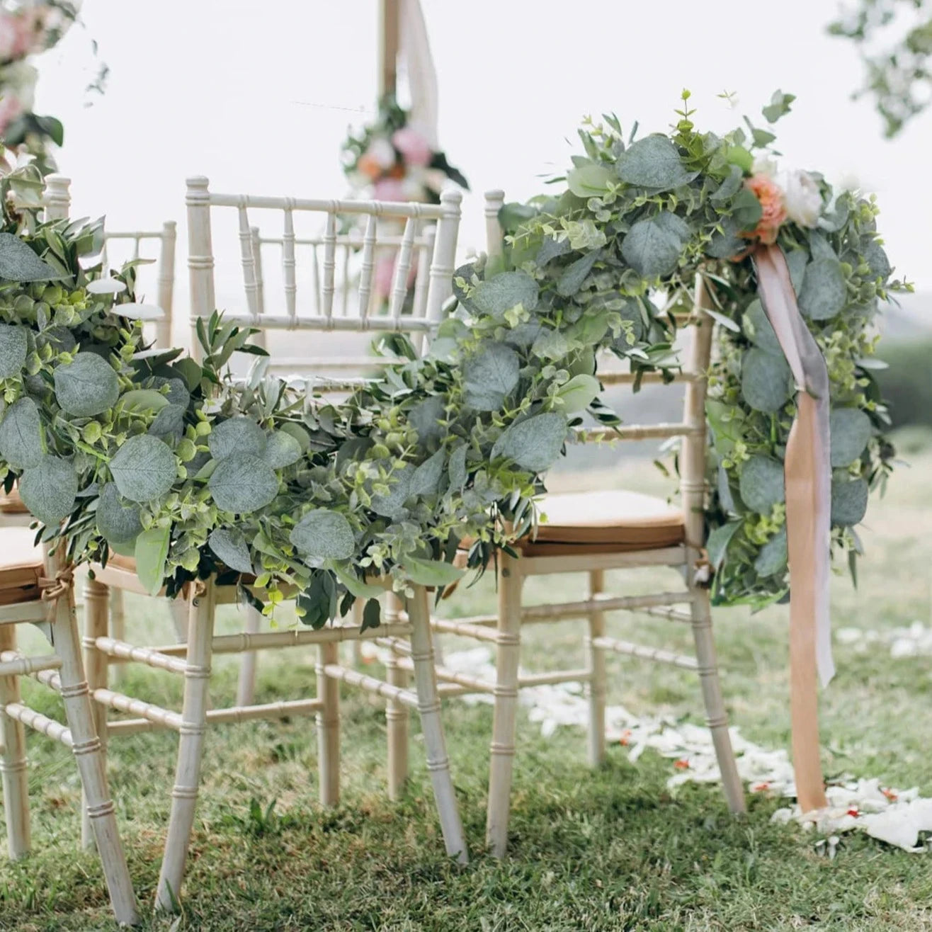 Artificial Eucalyptus Leaf Garland