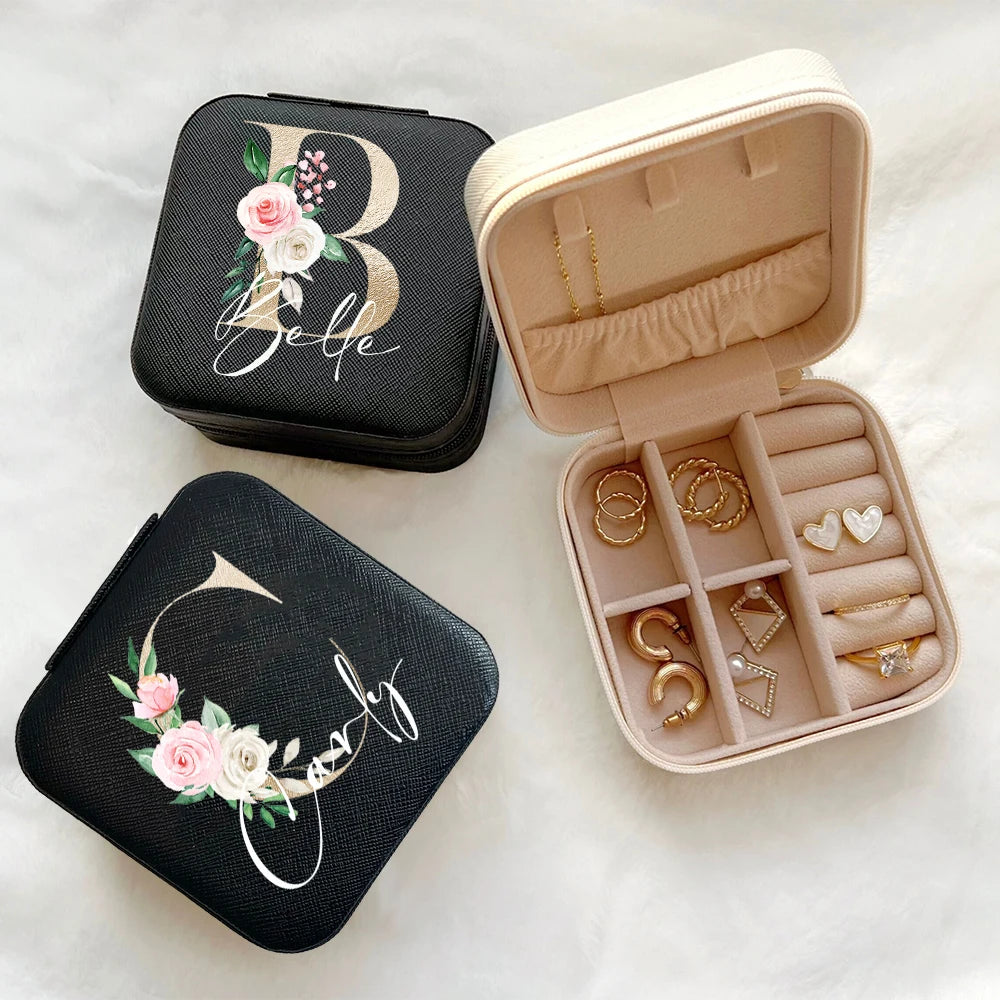 Personalised Travel Jewellery Box Organiser