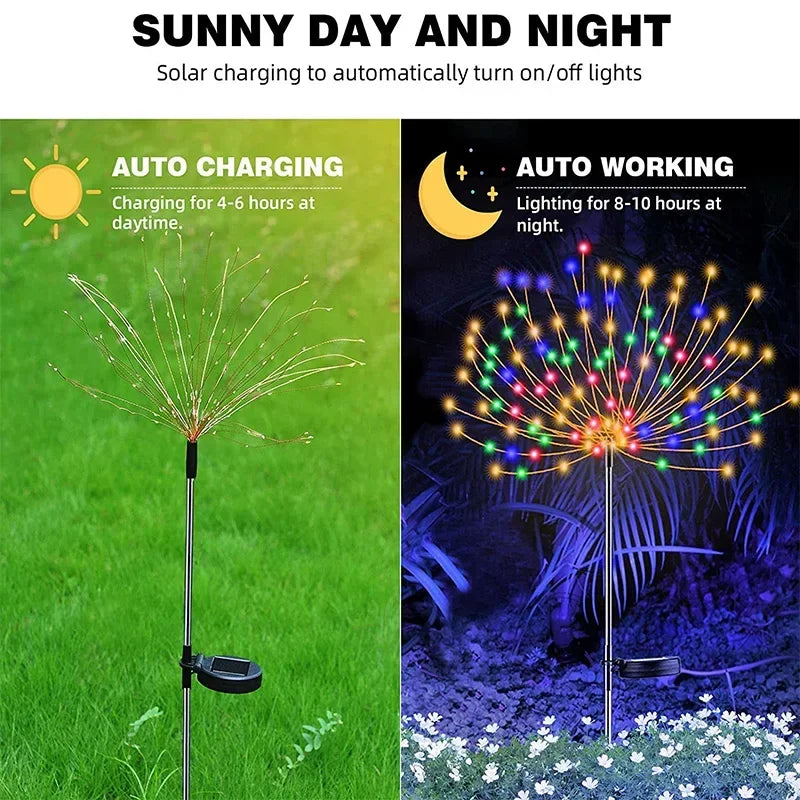 Firework Solar garden Light LED