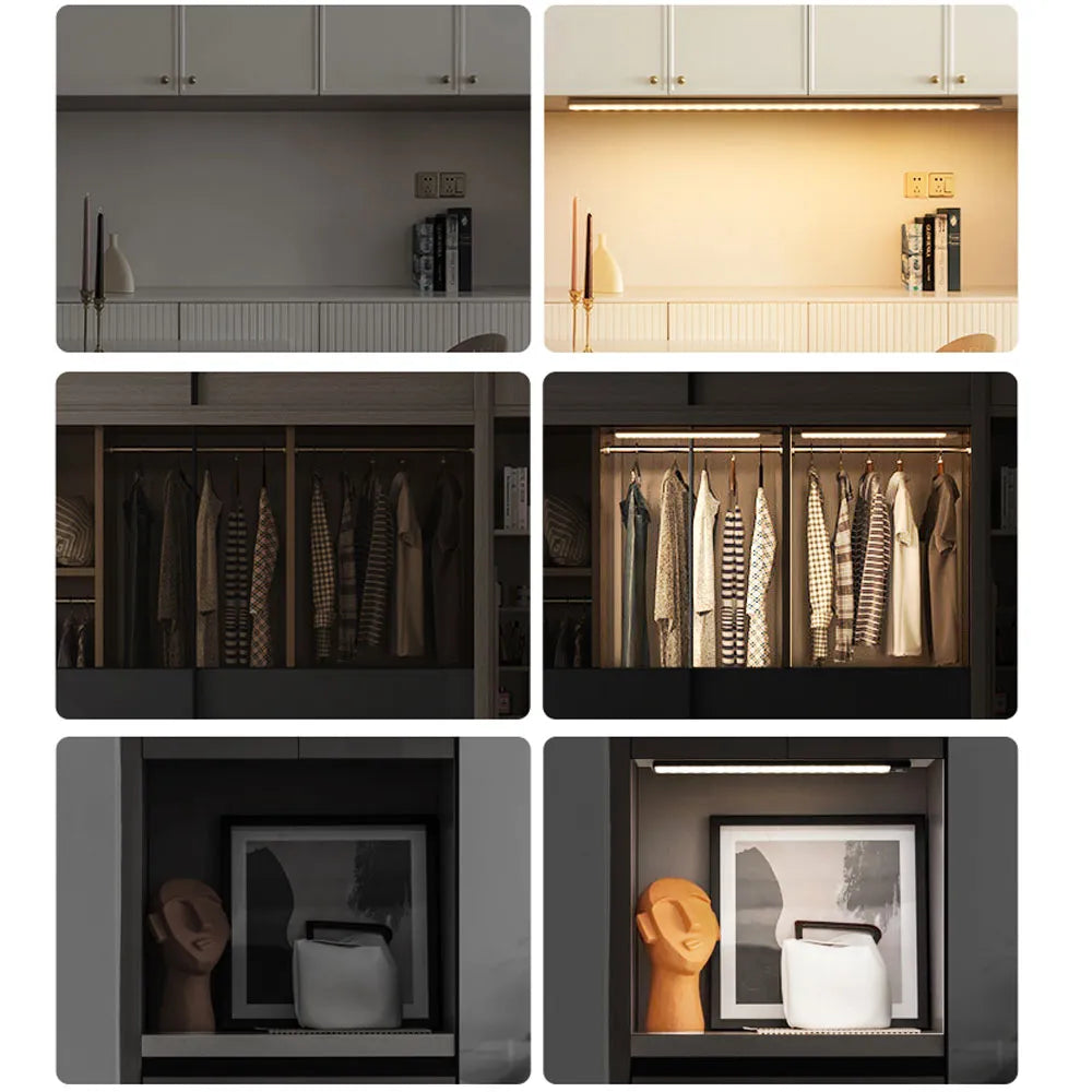 LED Lights Motion Sensor Under Counter Wardrobe