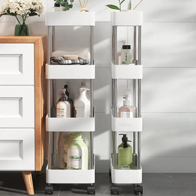 Narrow Storage Trolley Rolling Cart