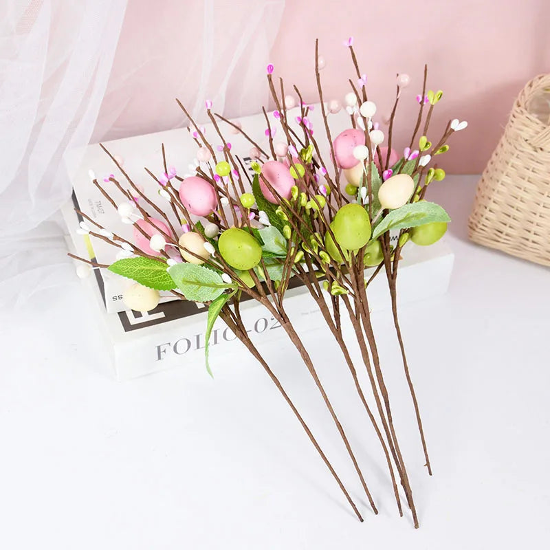 Easter Egg Branch Artificial Flower Stems