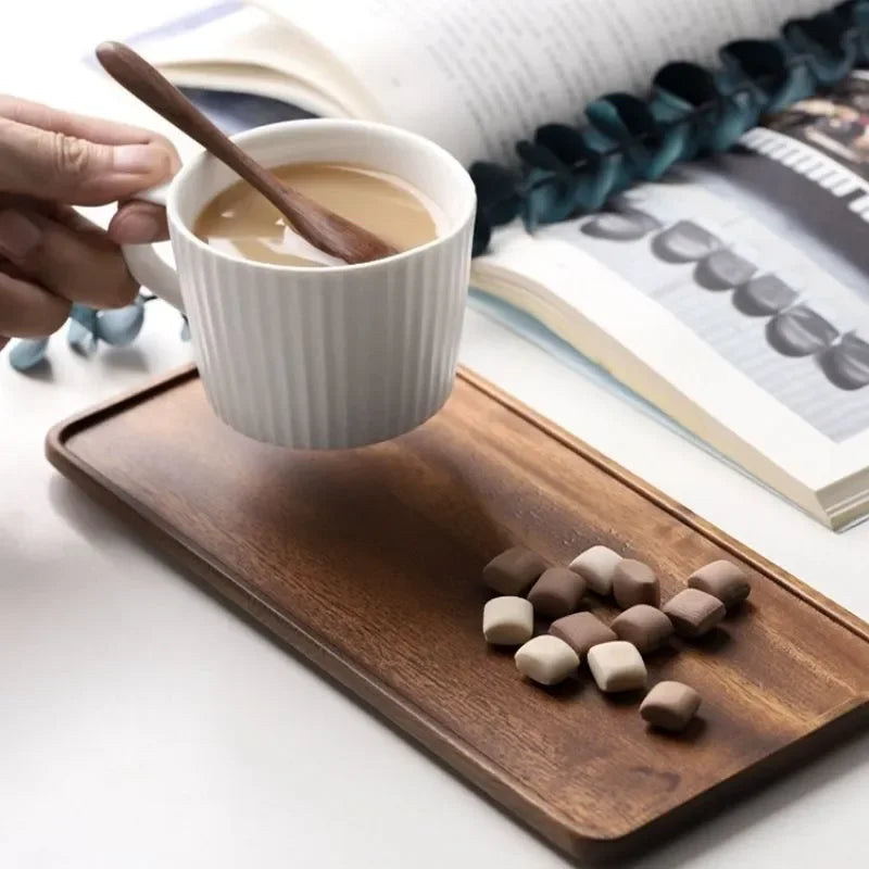 Wooden Serving Tray Rectangular