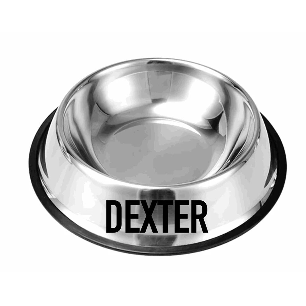 Personalised Pet Bowl Stainless Steel Multiple Sizes