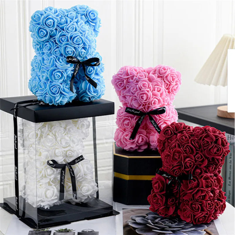 Rose Petal Bear in Gift Box