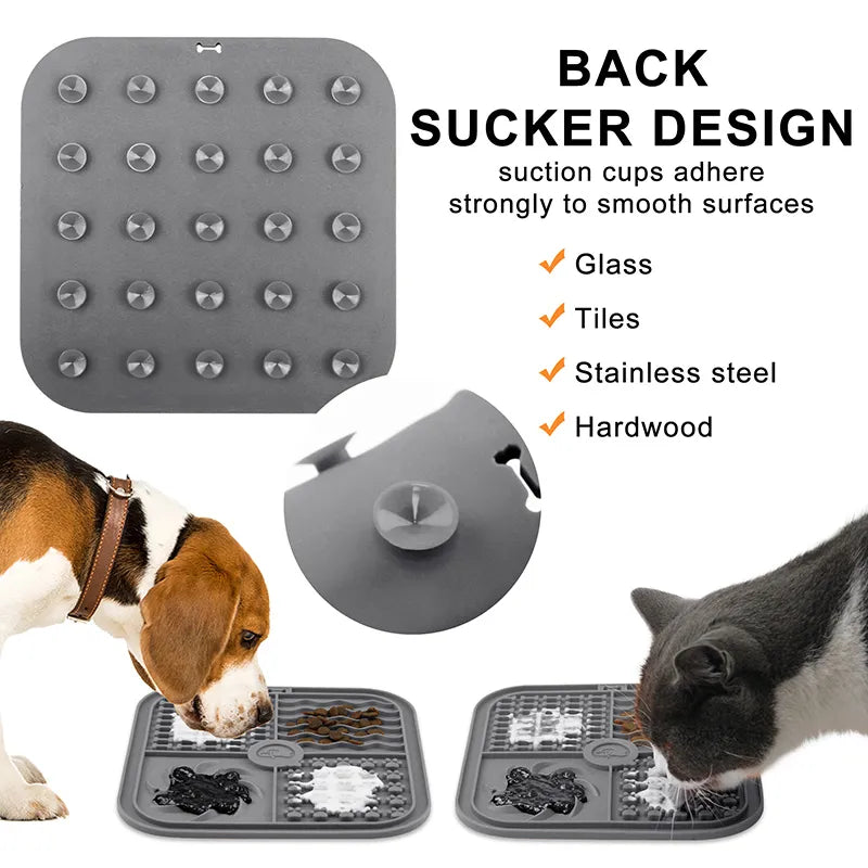 Suction Lick Mat Slow Greedy Feeder for Dogs and Cats