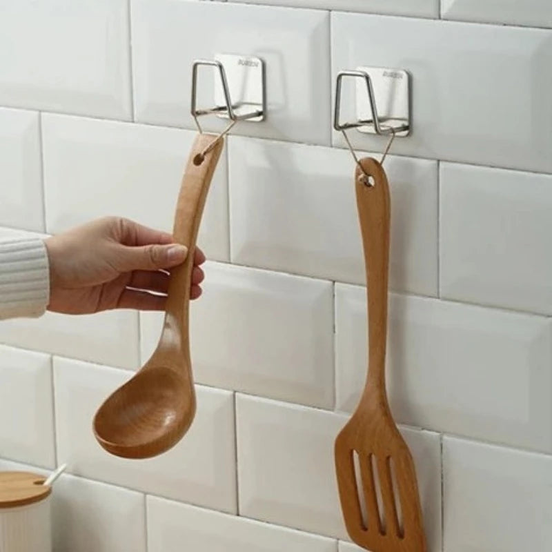 Set of Three Adhesive Sponge Holder Wall Hooks