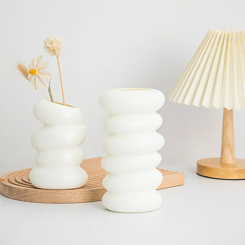 Plastic Flower Vase Nordic Inspired
