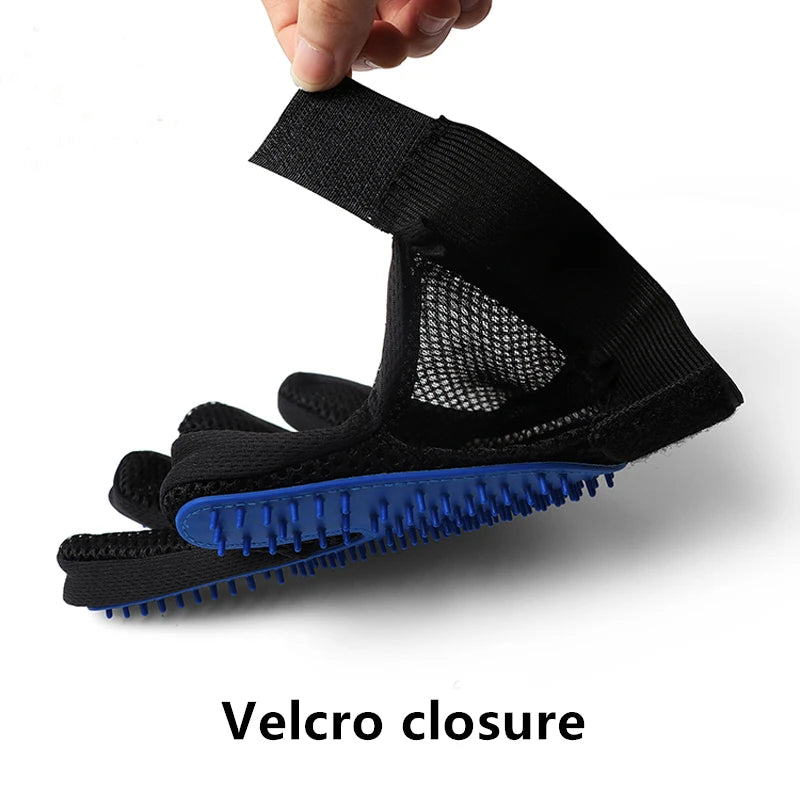 Silicone De-Shedding Pet Grooming Glove For Dogs Cats