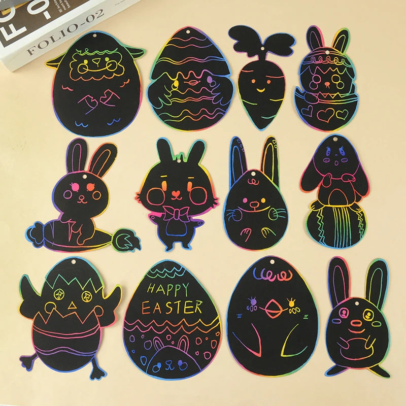 Magic Easter Scratch Art Set 12 Piece
