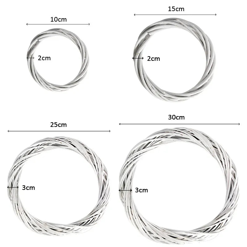 DIY Rattan Easter Wreath