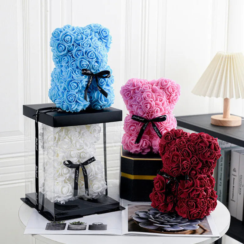 Rose Petal Bear in Gift Box