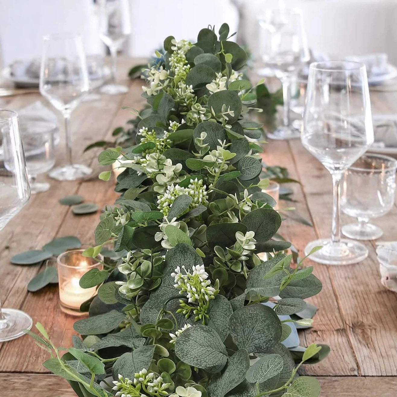 Artificial Eucalyptus Leaf Garland
