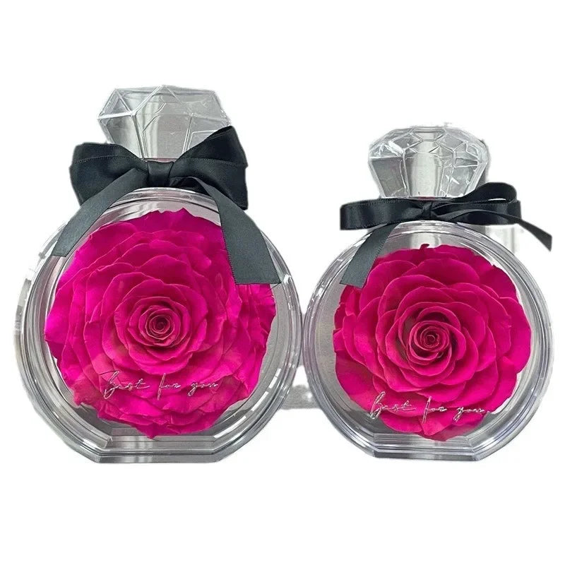 Eternity Rose in Ring Bottle