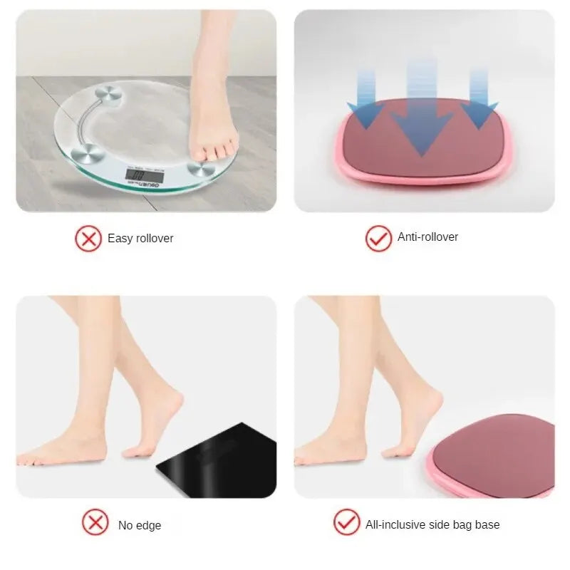 Pink LED Display bathroom Scales
