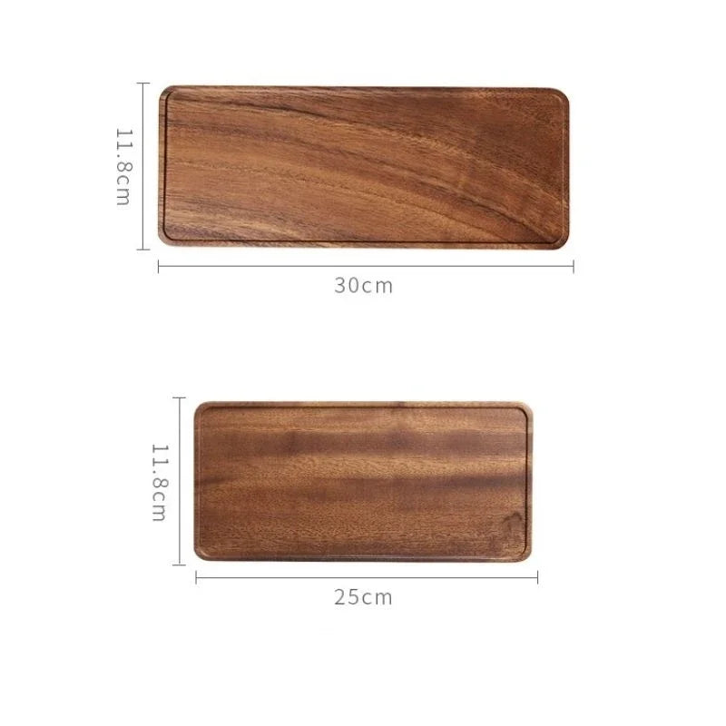 Wooden Serving Tray Rectangular