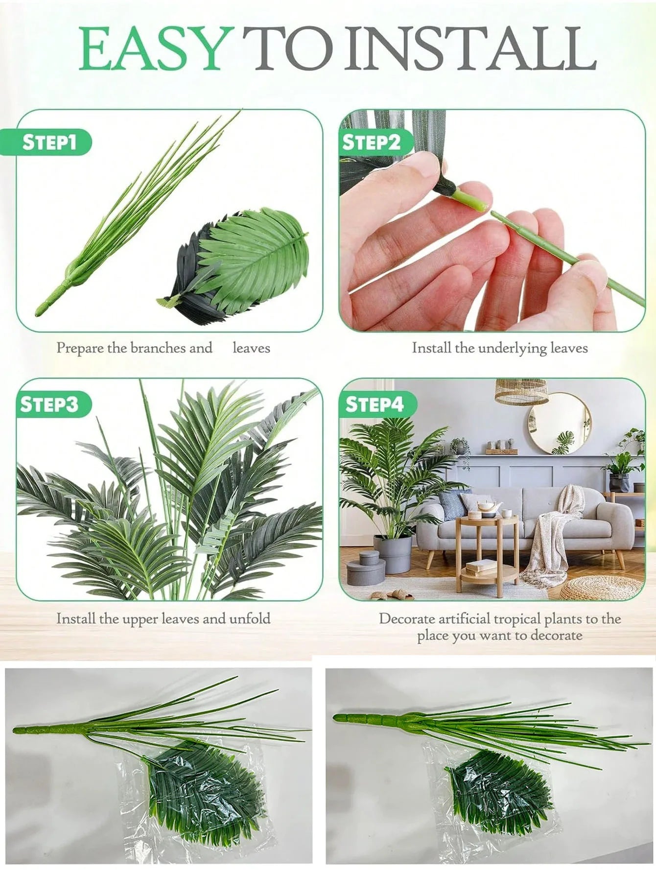 Large Artifical Areca Palm