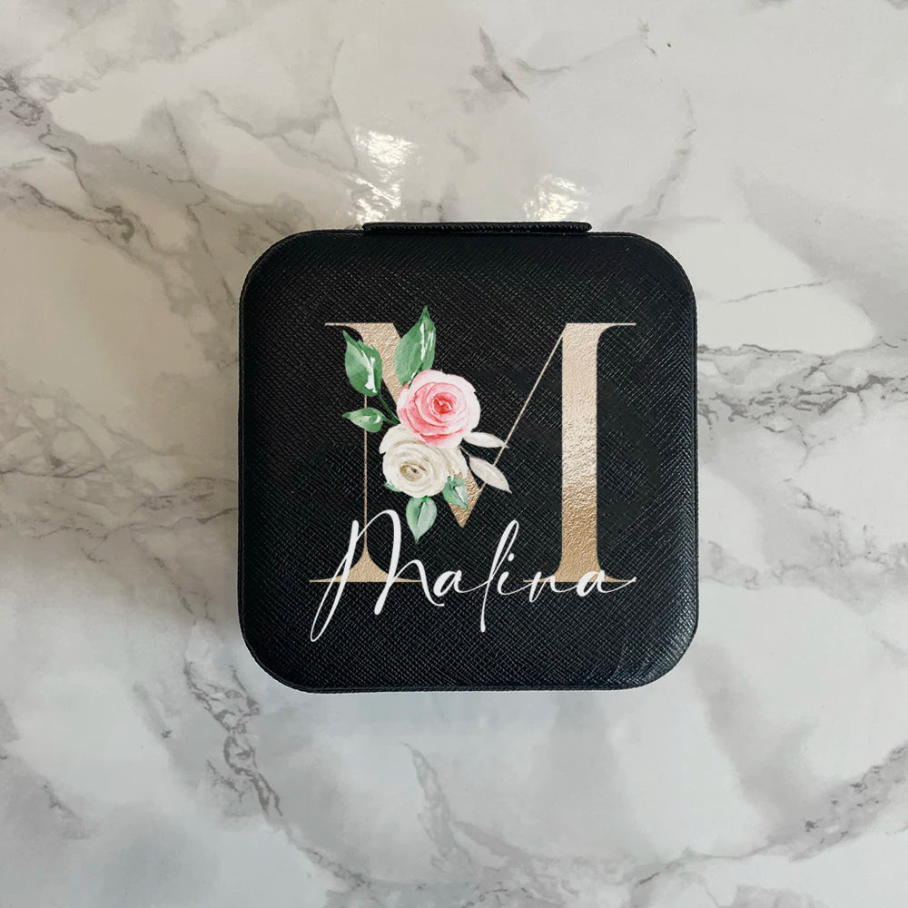 Personalised Travel Jewellery Box Organiser